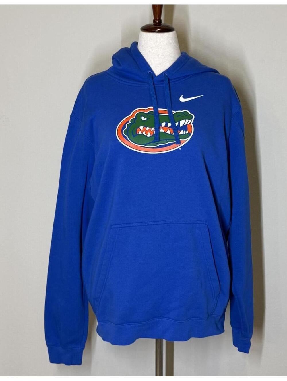 New Men's Nike UF University of Florida Gators Blue Hoodie Sweatshirt XL